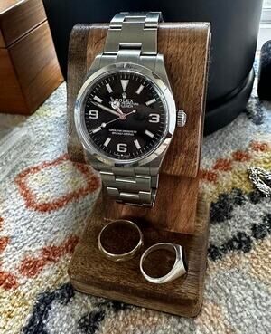Wooden Watch display Stand for Men Single